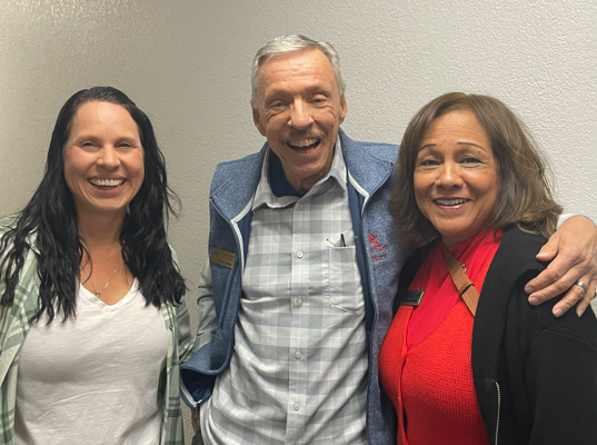 April Tate, Vic Evans, Michelle Cano